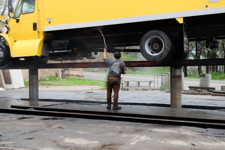 Commercial Truck Wash Bay Buildout