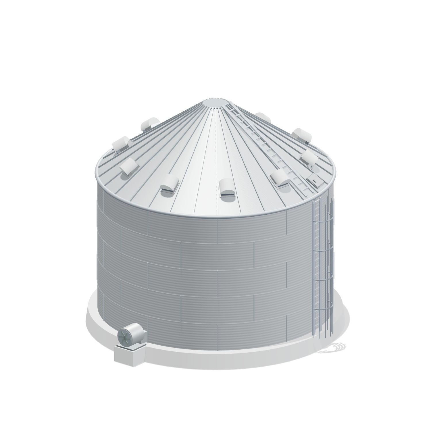 30' 5 Ring Farm Grain Bin 12548 BU