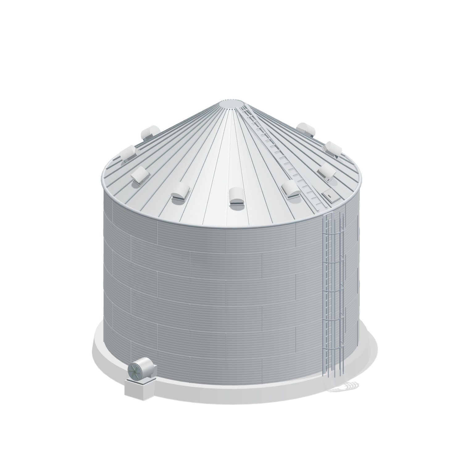 33' 6 Ring Farm Grain Bin 18016 BU
