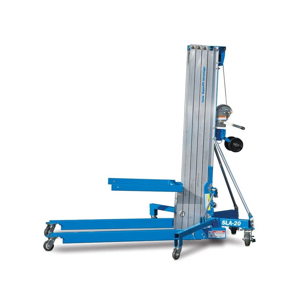 Representative photo: Portable material lift rental