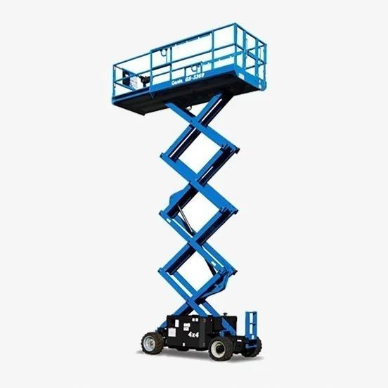Representative photo: Rough-terrain scissor lift rental