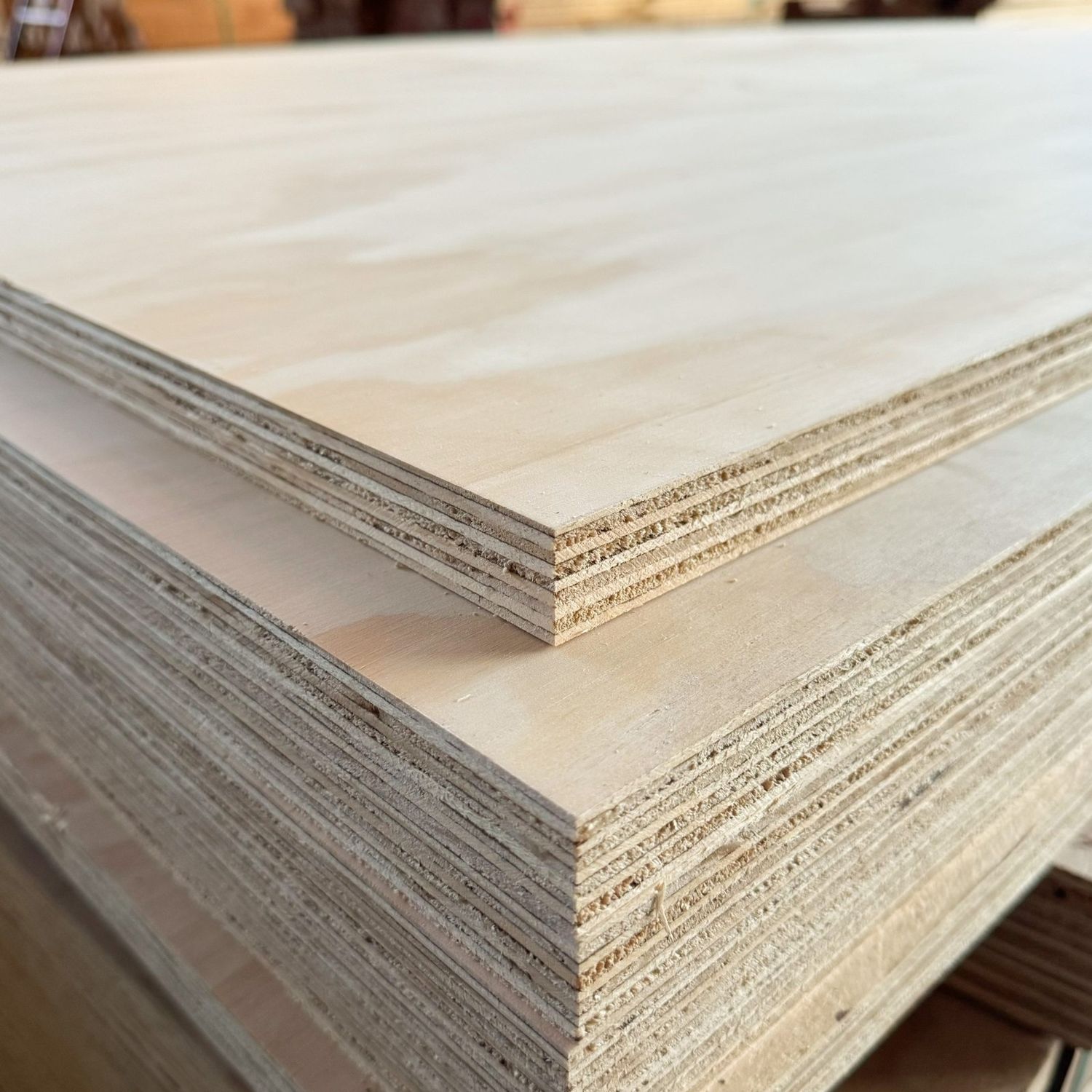 Representative photo: 3/4-inch plywood · 4 × 8 ft
