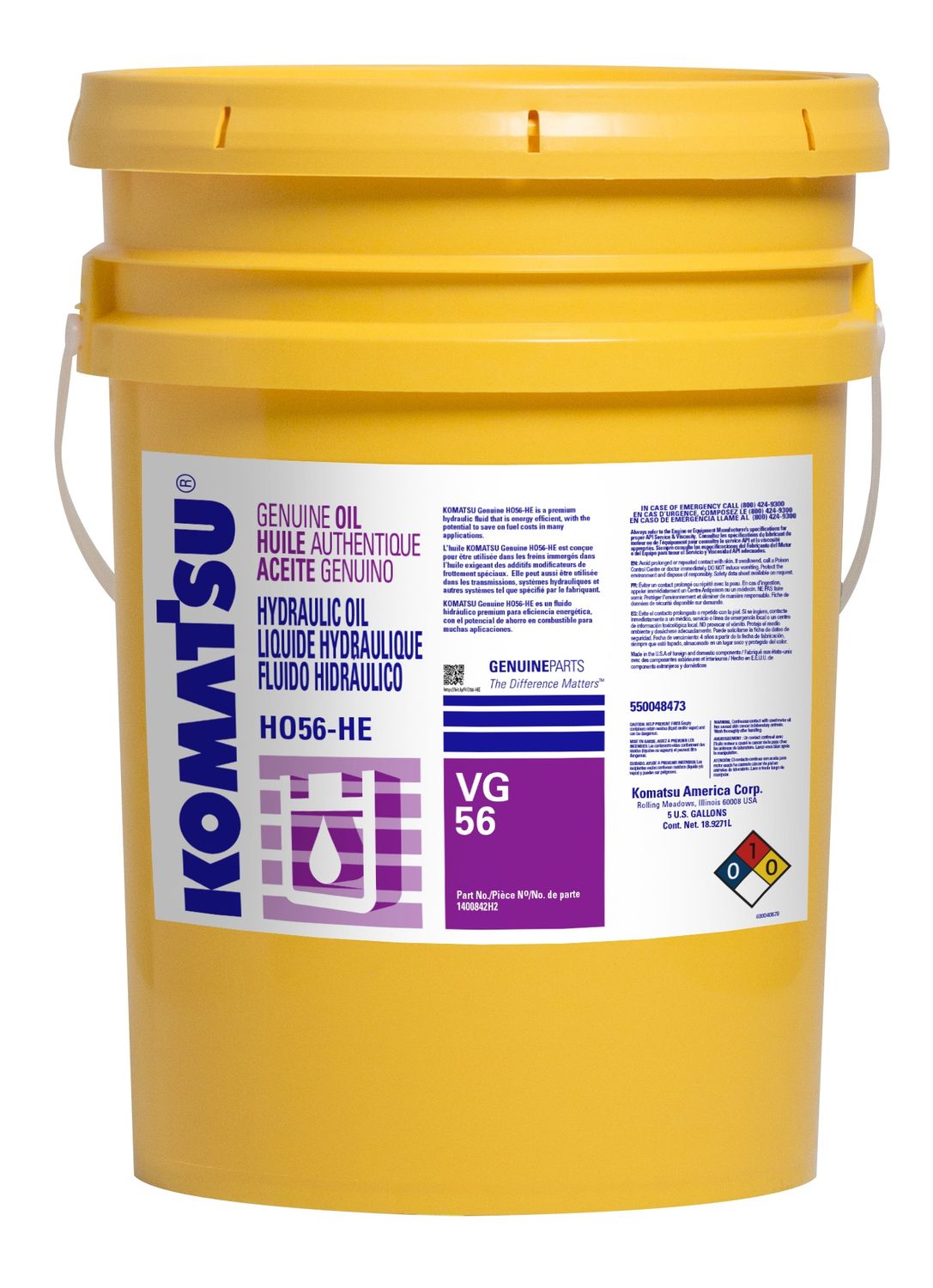 Representative photo: Hydraulic oil