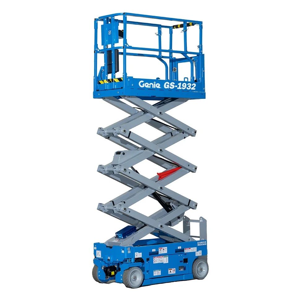 Representative photo: 19-foot electric scissor lift rental