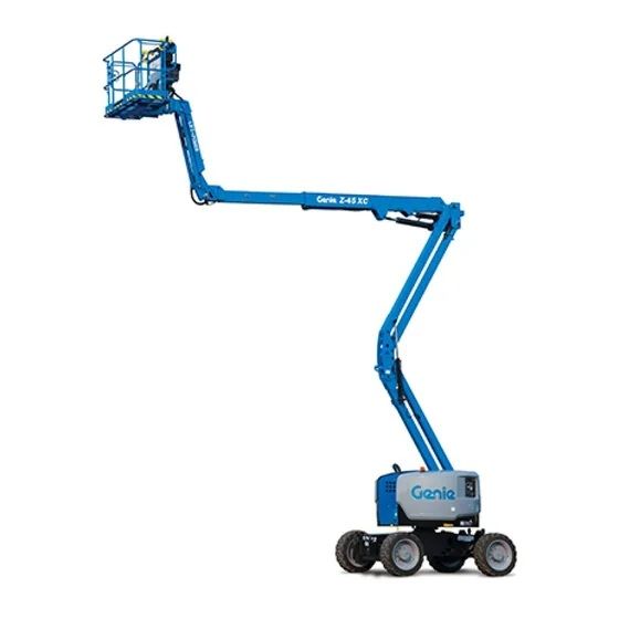 Representative photo: 45-foot articulating boom lift rental