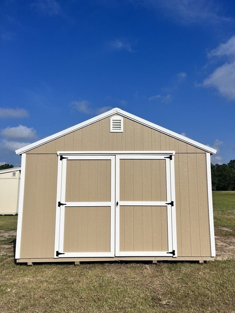 Representative photo: 10 × 16 utility storage shed