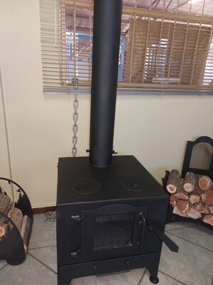 Fireplace Large glass door unit