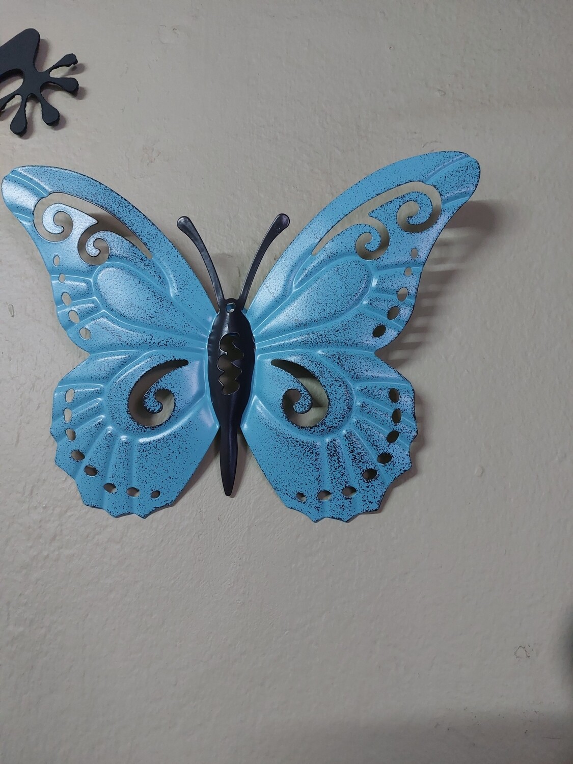Butterfly Blue Metal