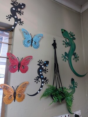 Butterfly Blue Metal
