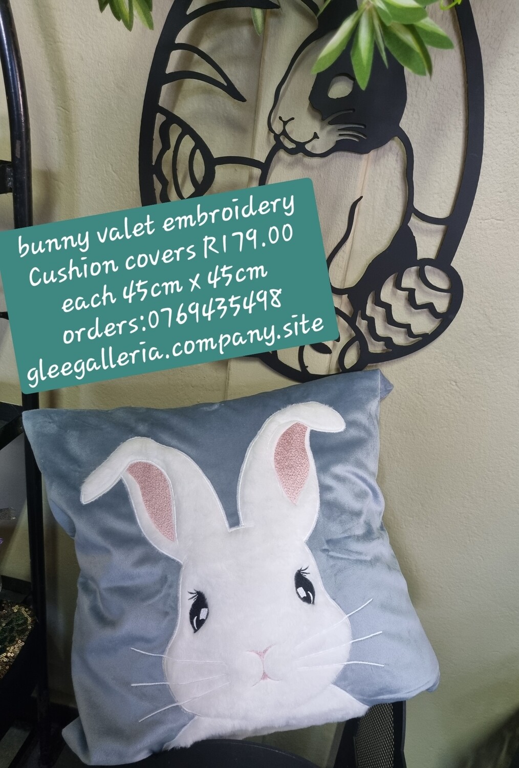 Cushion covers velvet Bunny