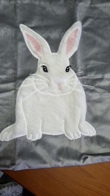 Bunny Cushion Covers velvet embroidery