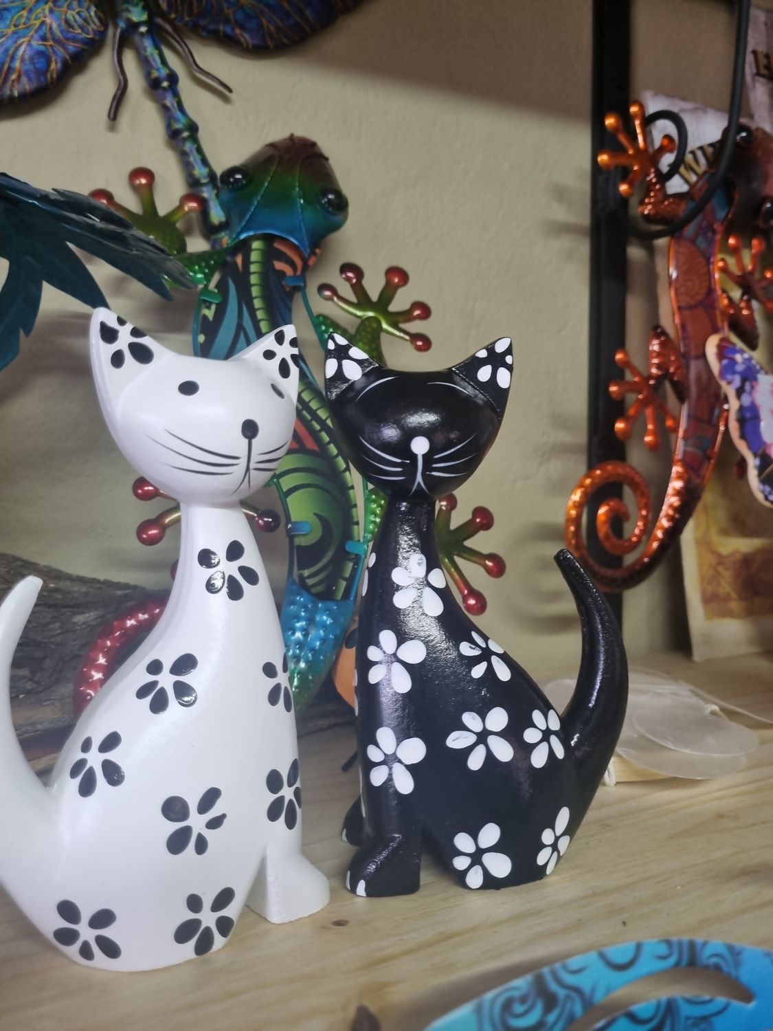 Wooden Cat figure