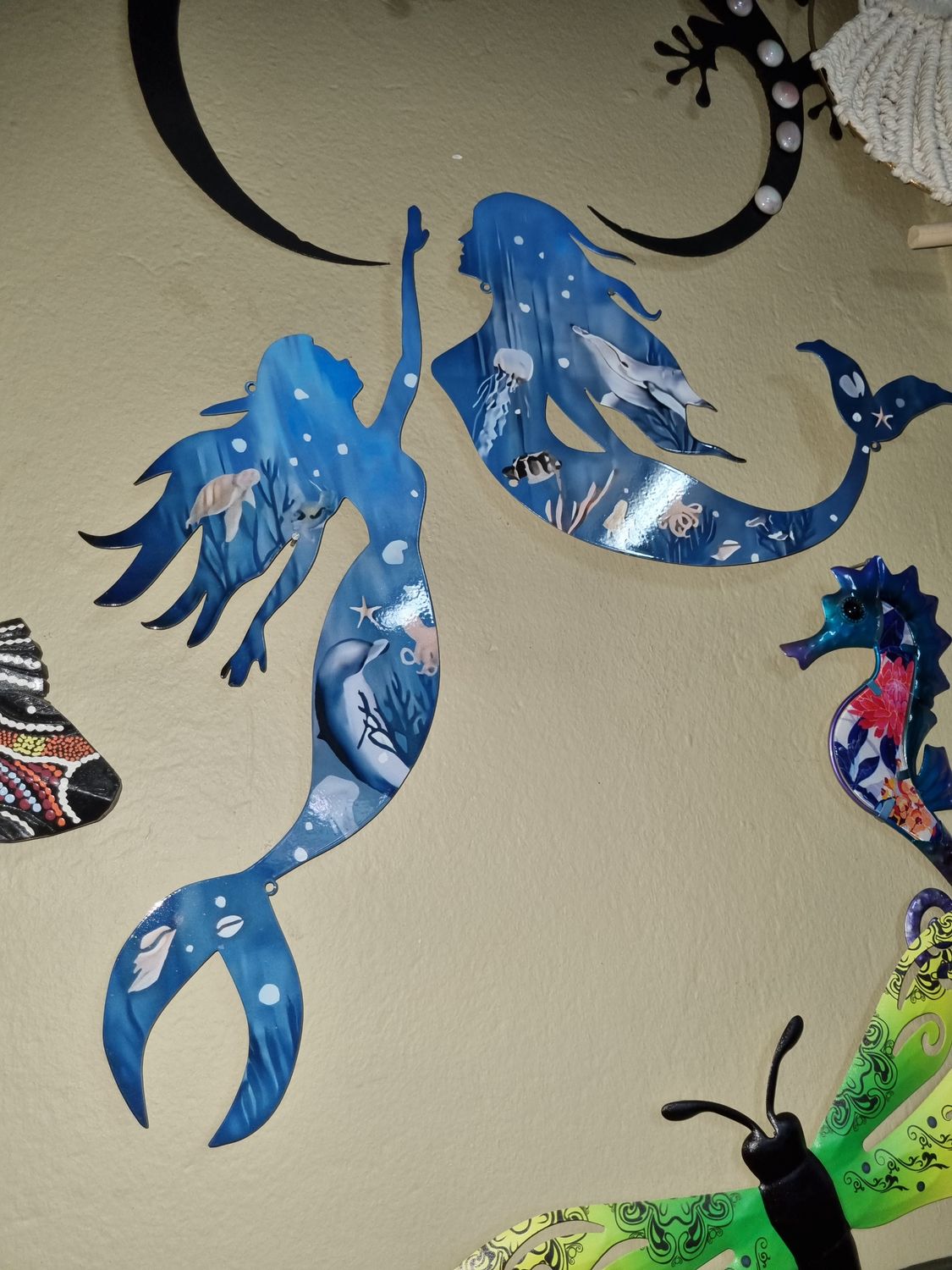 Mermaid wall art set