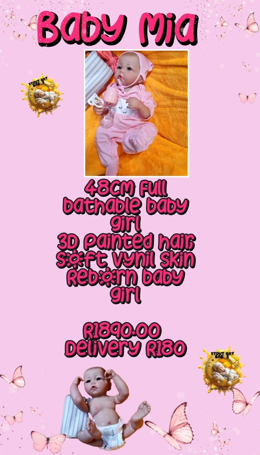 Baba Mia Reborn doll sof Vynil 