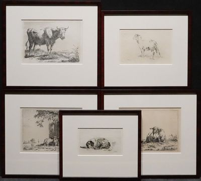 Pieter Gerardus van Os (1776 – 1839) | Set of 5 etchings