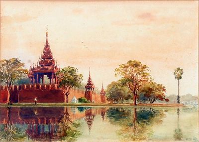 ​M.G. Tun HLA (1874-1946) - Temple Burma