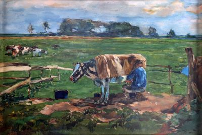 ​Willem de Zwart (1862-1931) - &#39;melkbocht&#39;
