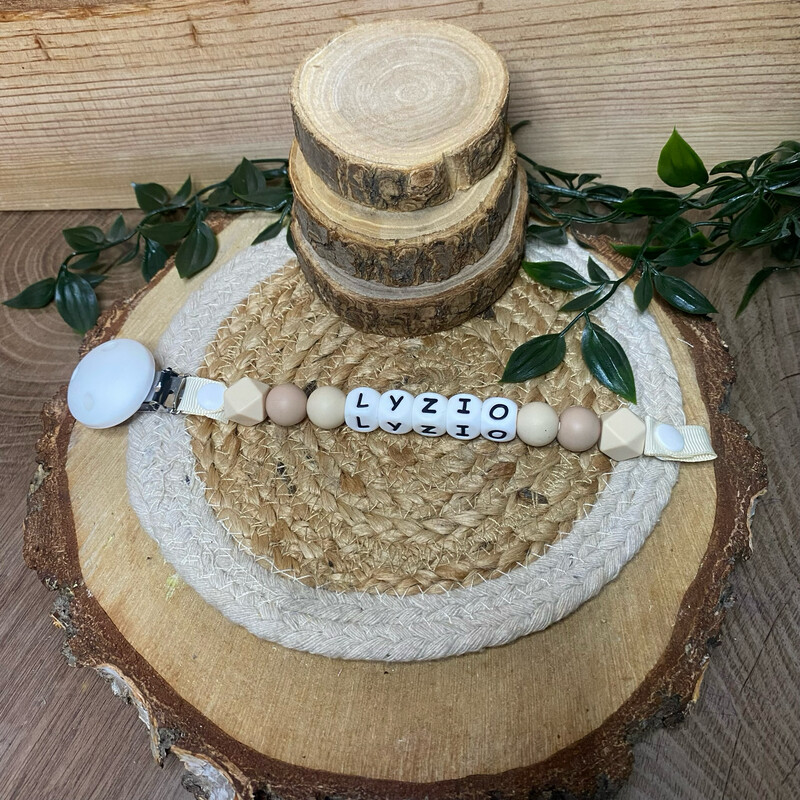 Attache tétine simple modèle &quot; Lyzio &quot;