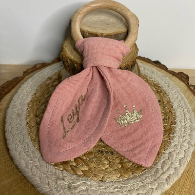 Hochet tissu personnalisé
