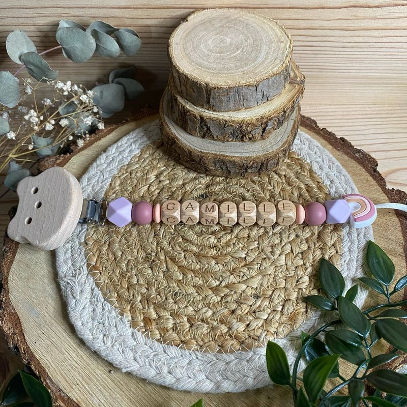 Attache-tétine simple modèle &quot;Camille &quot;