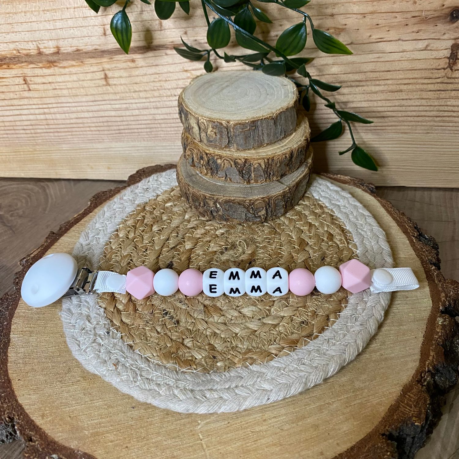 Attache tétine simple modèle &quot; Emma &quot;