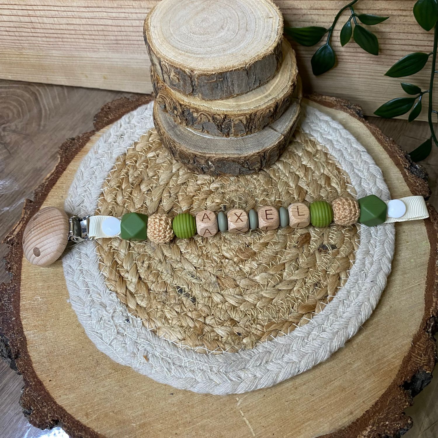 Attache tétine simple modèle &quot; Axel &quot;