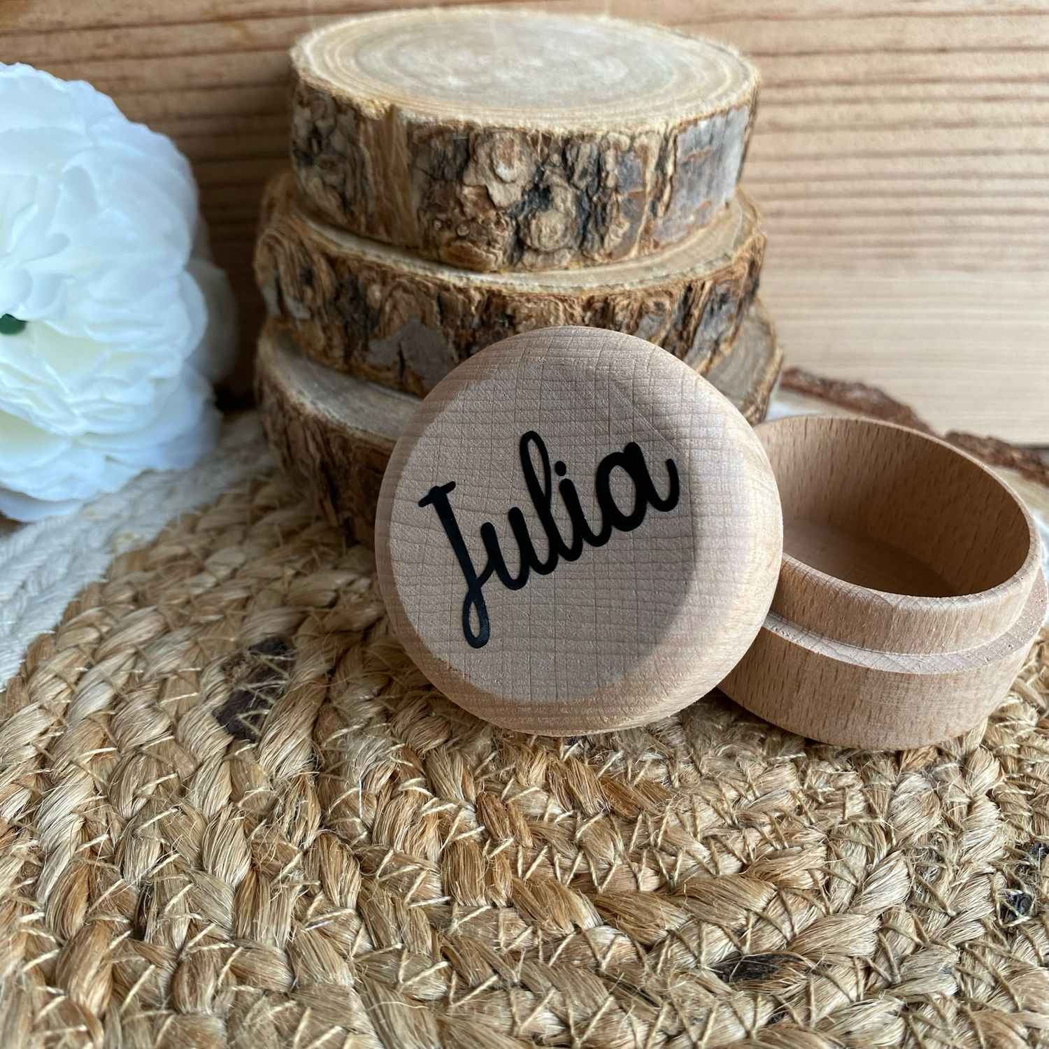 Boîte personnalisée pour dents de lait / boucles d’oreilles