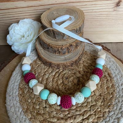 Collier d’allaitement / portage modèle « Couleur d’été  »