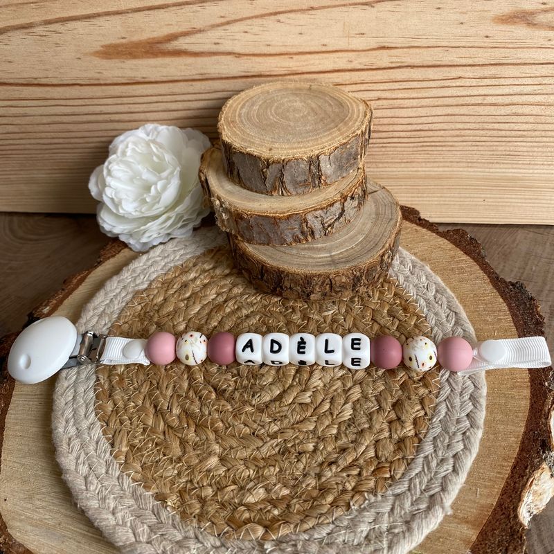 Attache tétine simple modèle &quot; Adèle &quot;