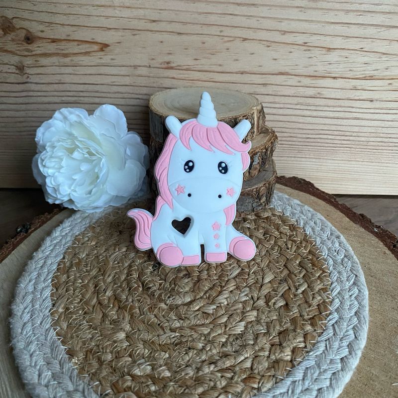 Jouet de dentition « Licorne rose »