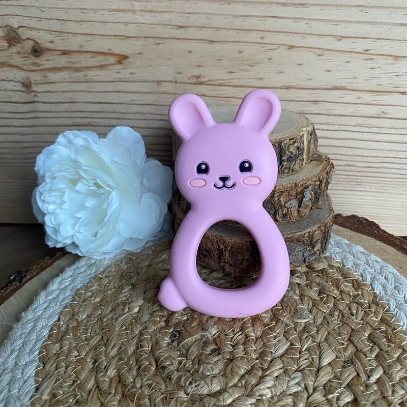 Jouet de dentition « Lapin rose »
