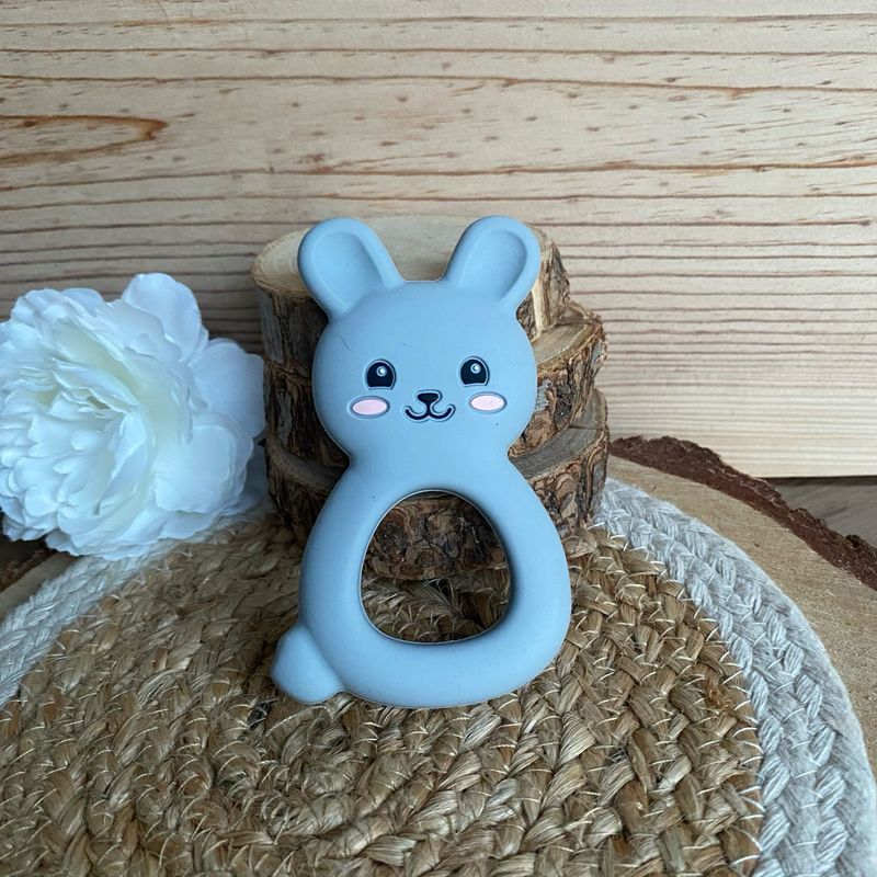 Jouet de dentition « Lapin gris »