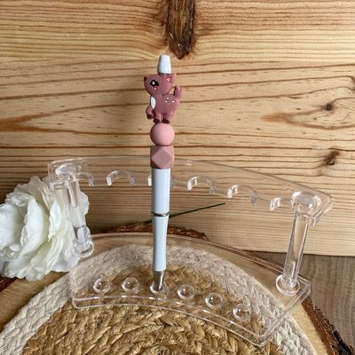 Stylo fantaisie « Biche vieux rose »