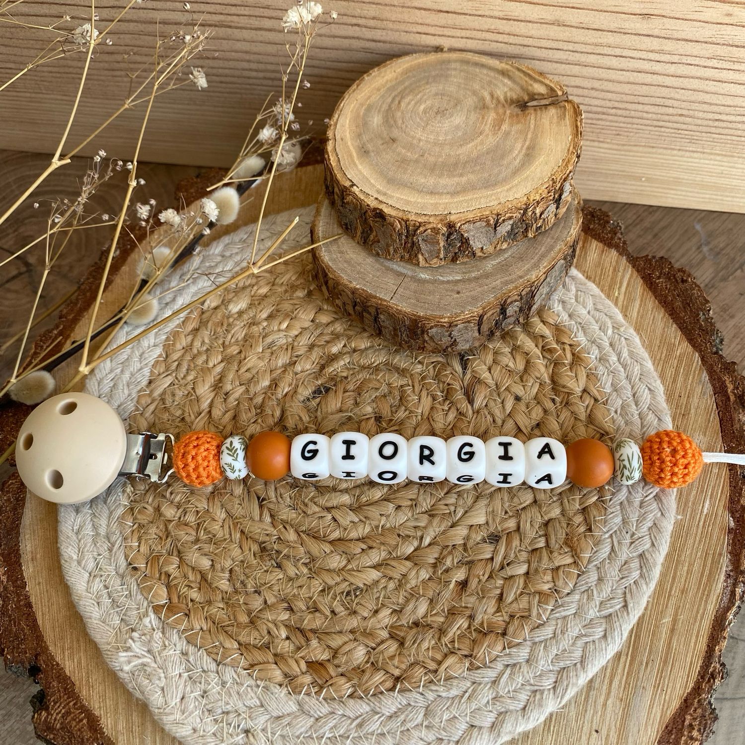 Attache tétine simple modèle &quot; Giorgia &quot;