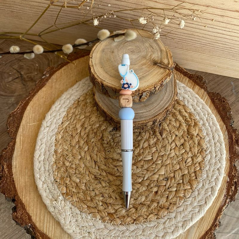 Stylo fantaisie « Stéthoscope fleuri »