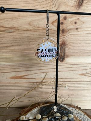 Porte-clés personnalisés en plexiglass modèle « Initiale + prénom »