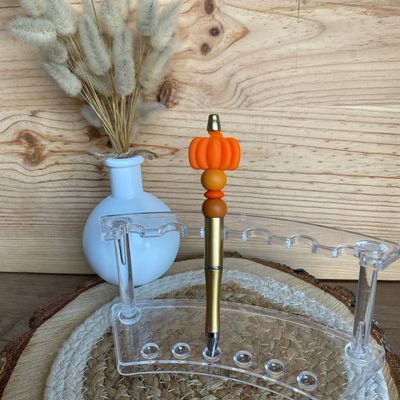Stylo fantaisie « citrouille »