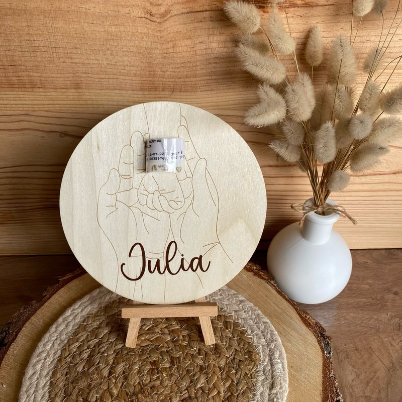 Plaque bracelet de naissance