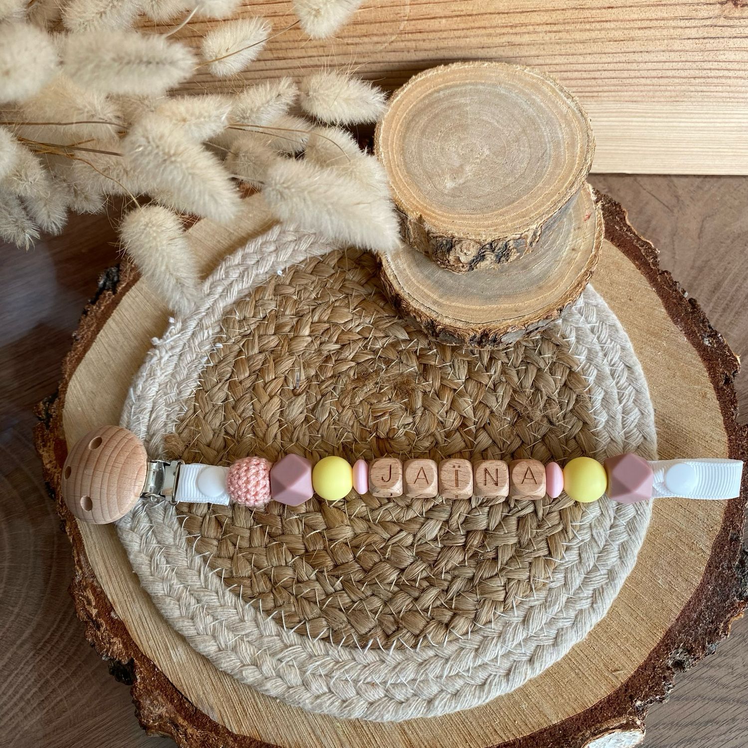 Attache tétine simple modèle &quot; Jaïna &quot;