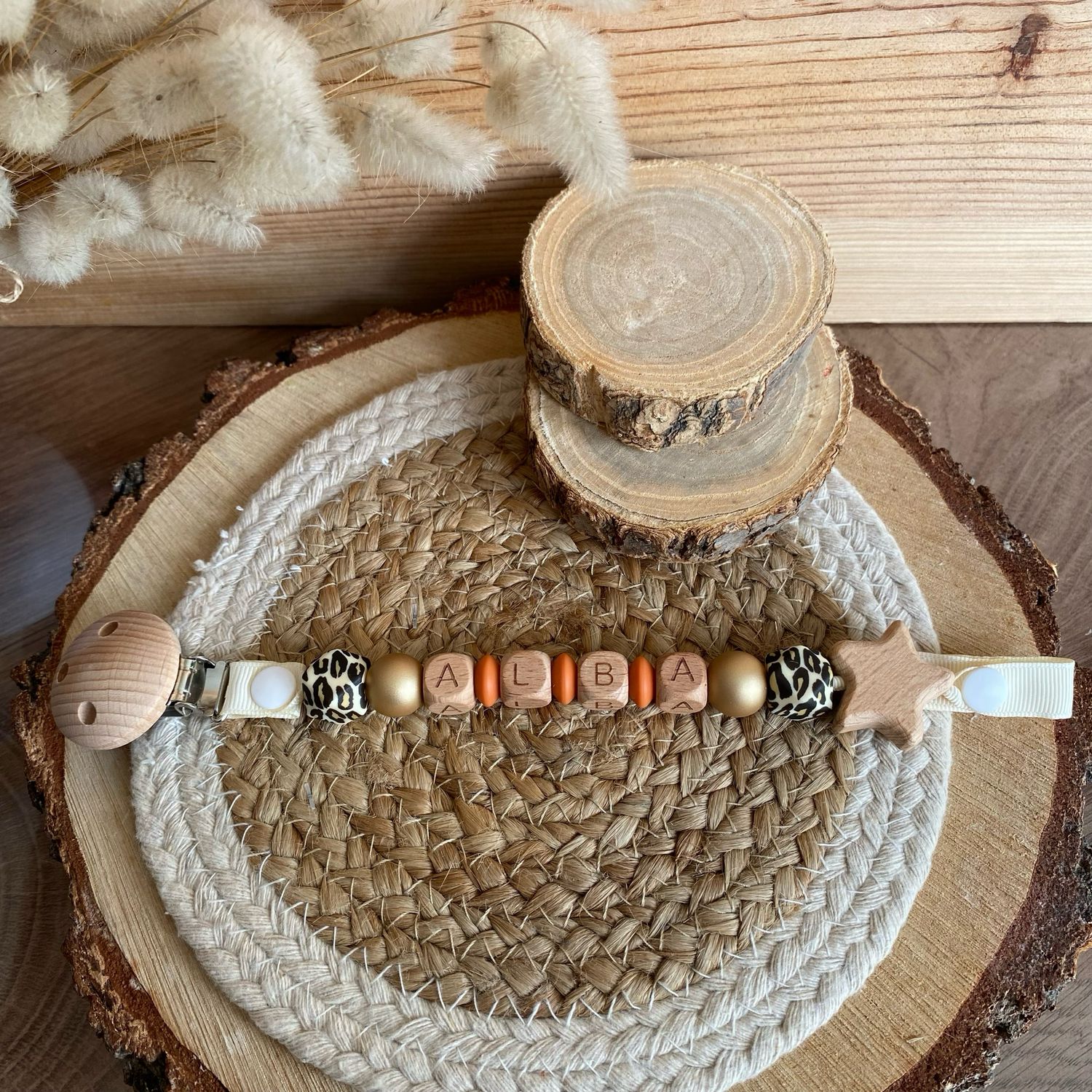 Attache tétine simple modèle &quot; Alba &quot;