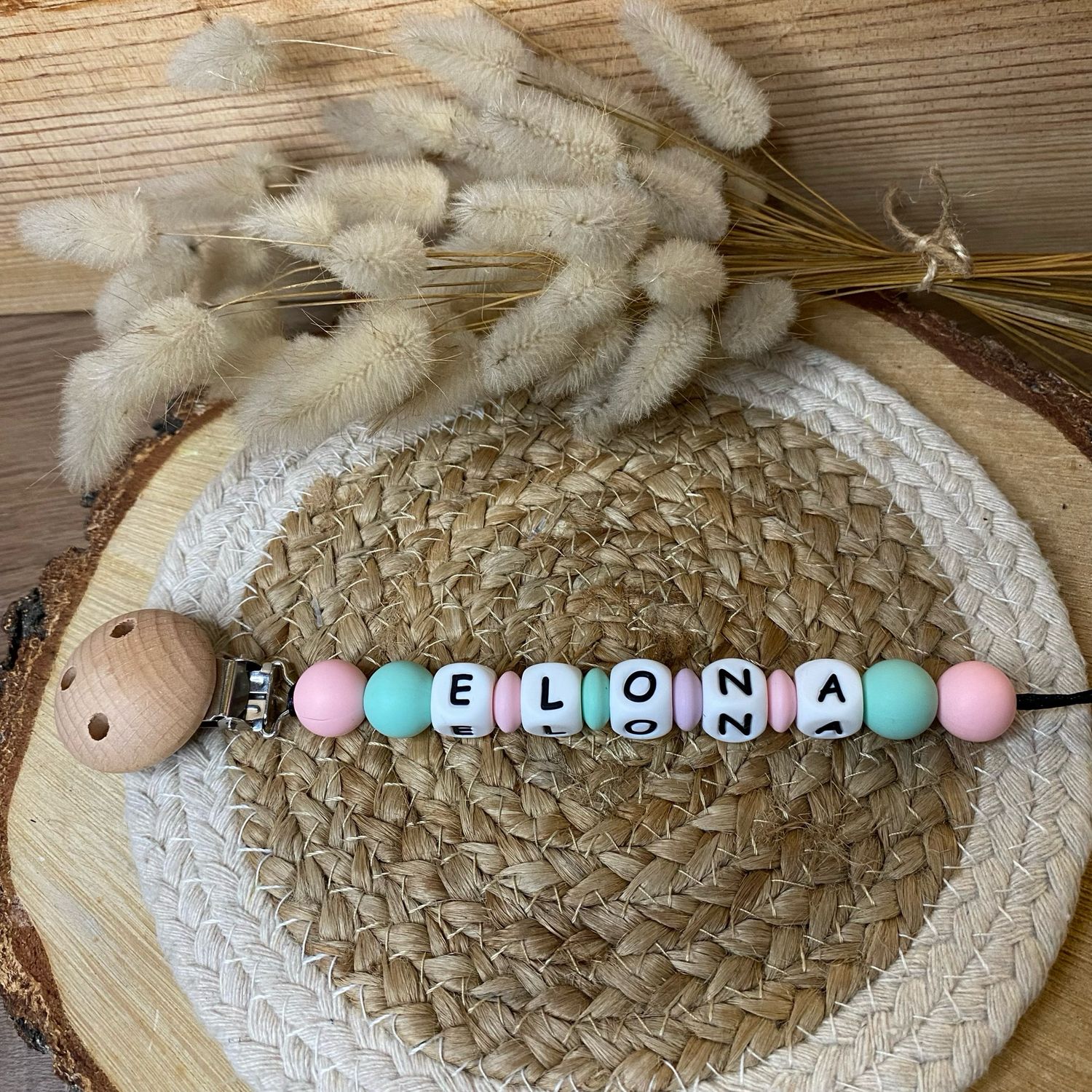 Attache tétine simple modèle &quot; Elona &quot;
