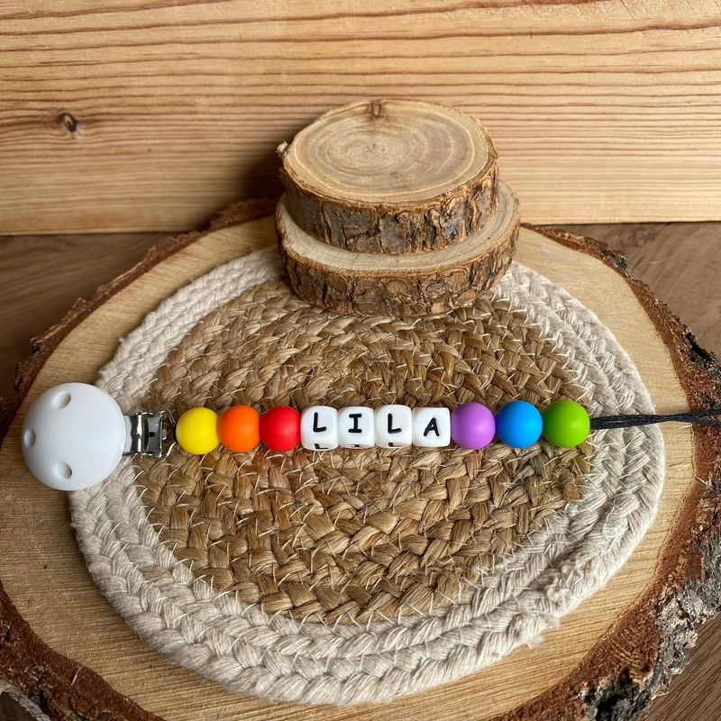 Attache tétine simple modèle &quot; Lila &quot;