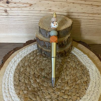 Stylo simple « terracotta &amp; vert sauge »