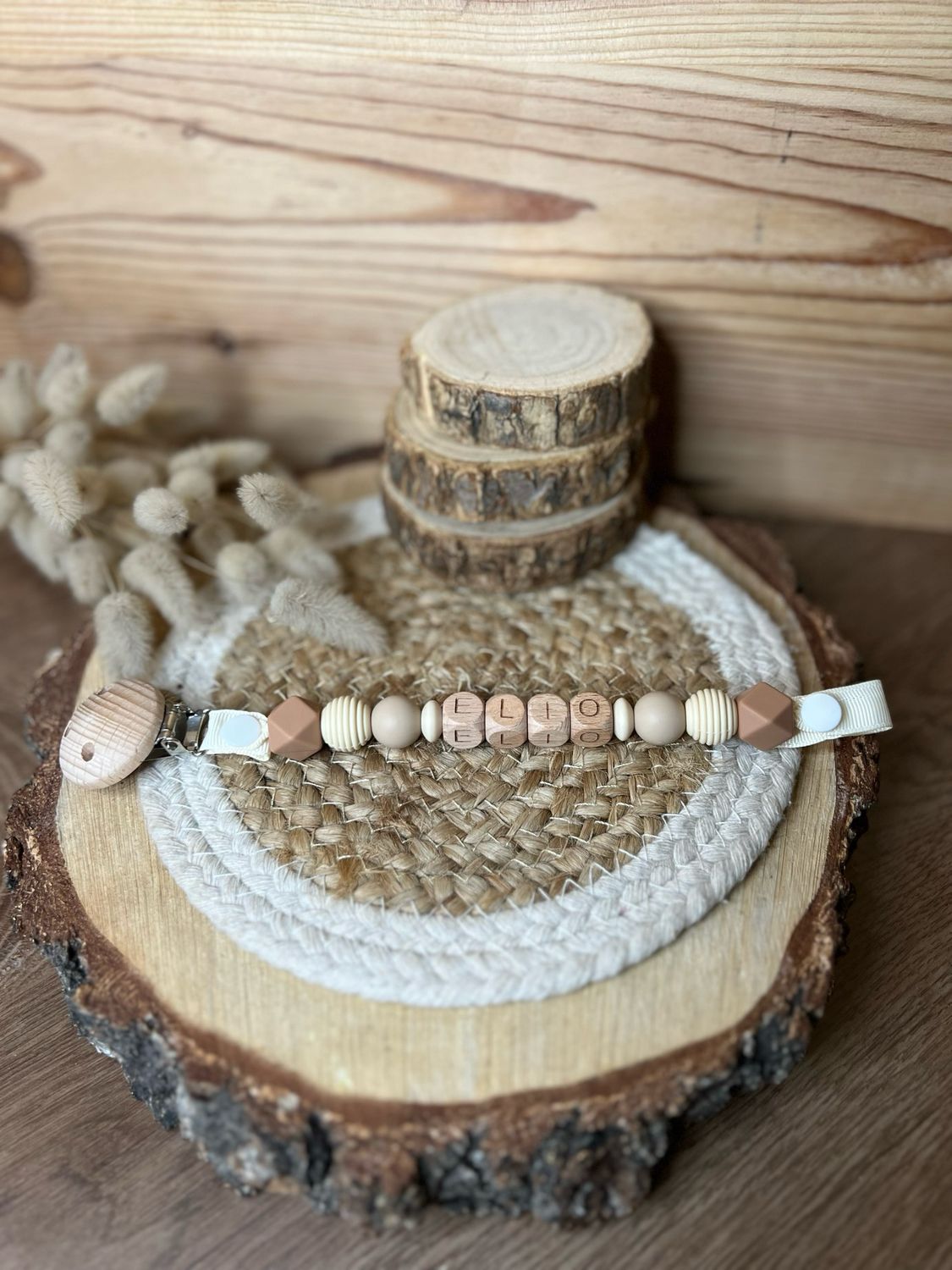 Attache tétine simple modèle &quot; Elio &quot;