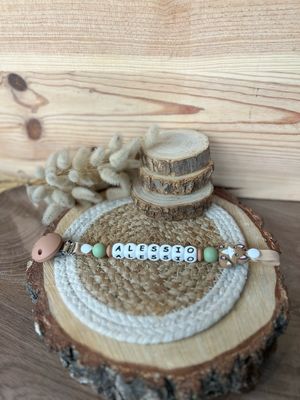 Attache-tétine fantaisie modèle &quot; Alessio &quot;