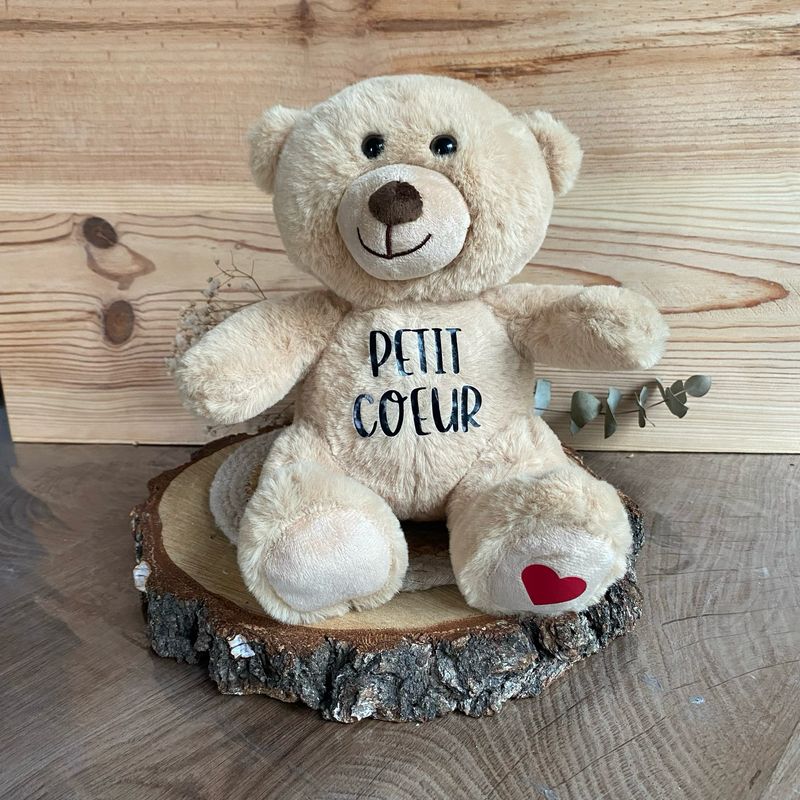 Nounours personnalisé clair modèle « petit cœur »