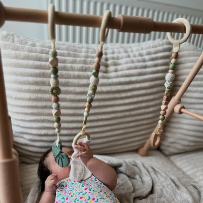 Lot de 3 suspensions jouets pour arche modèle « vert nature »