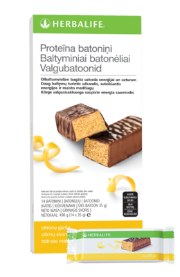 Baltyminis batonėlis (citrinų skonio)