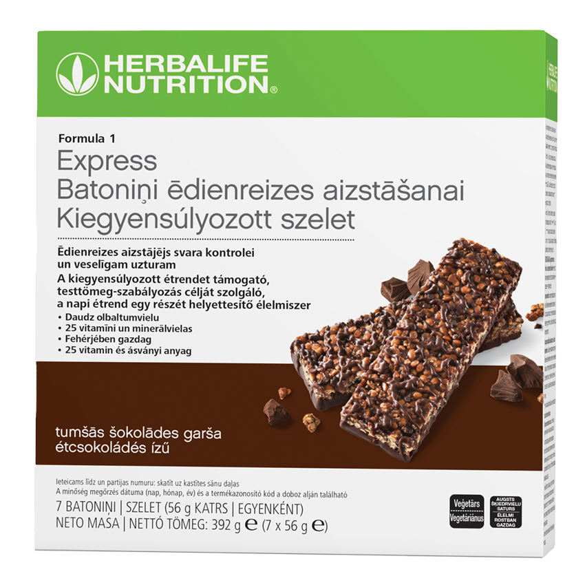 Baltyminis batonėlis,  juodojo šokolado skonio Formula 1 Express