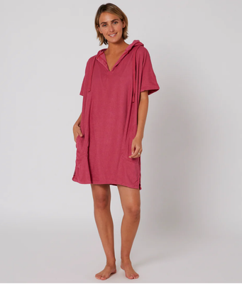 Pončo Rankšluostis Merginoms V NECK HOODED PONCHO
